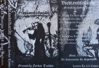 Обкладинка: Vöedtæmhtëhactått · Gremmtåg Nøyhar Trøddle